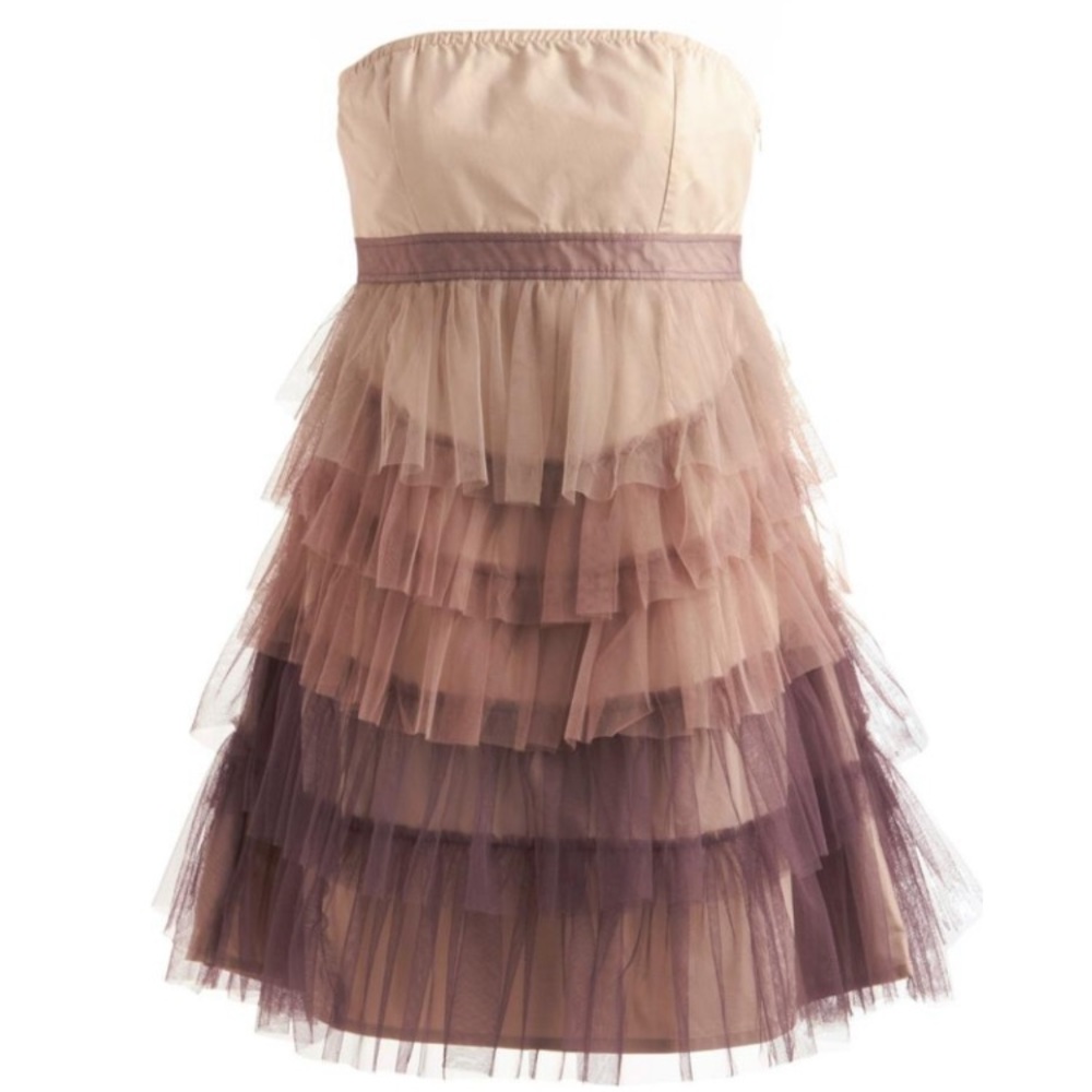 ANTHROPOLOGIE #100 Layered Mesh Ombre Party Dress
